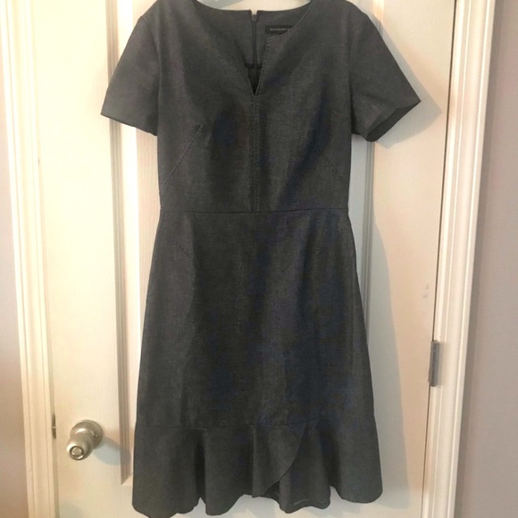 Banana Republic Denim Peplum Sheath Dress - Picture 2 of 7